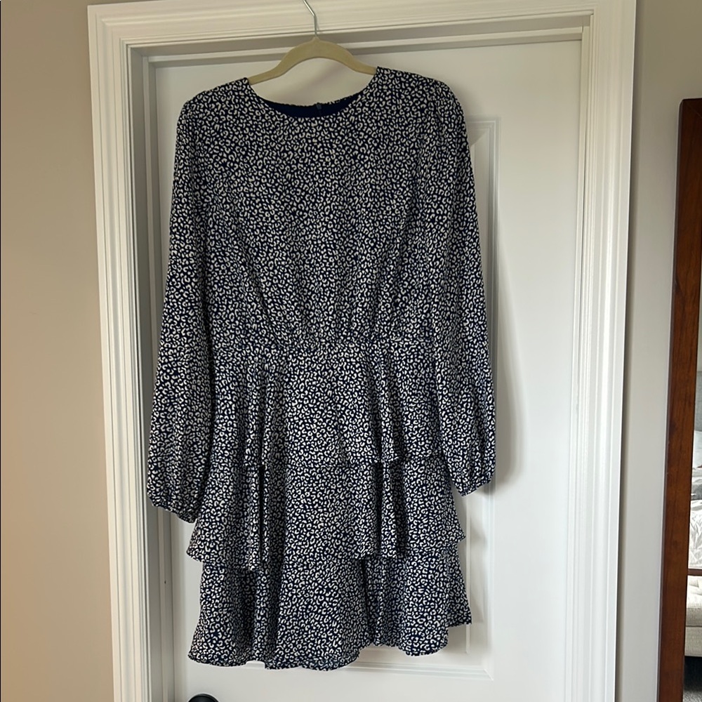 Navy Blue pattern Dress